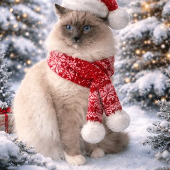 Chaton Ragdoll seal point mitted